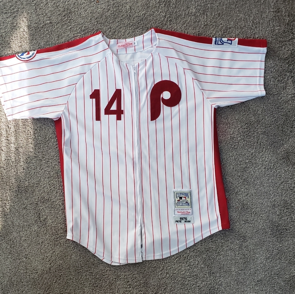 Mitchell and Ness Pete Rose Phillies Jersey